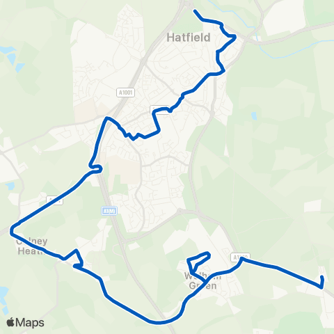 Centrebus The Firs - Tesco map