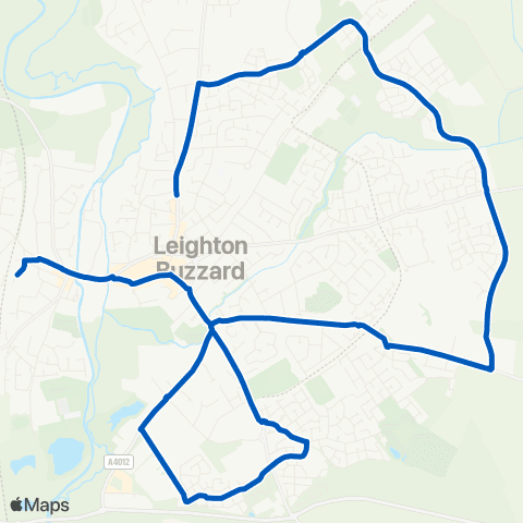 Centrebus Railway Station - Chapel Path map