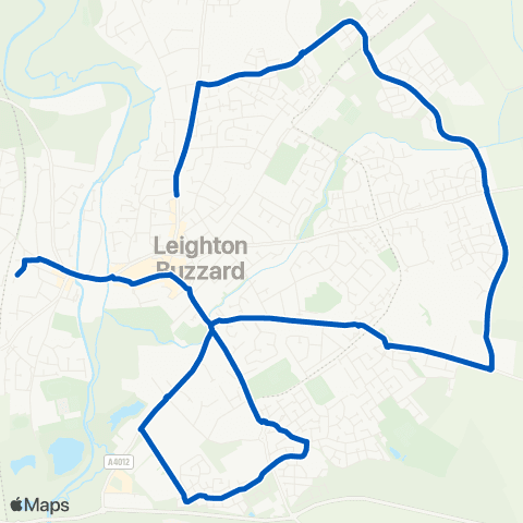 Centrebus Railway Station - Chapel Path map