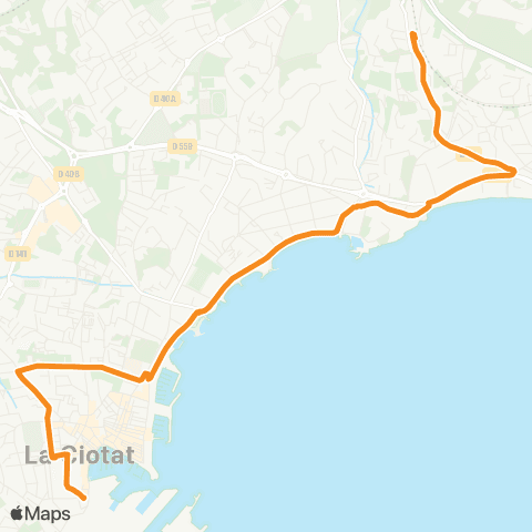 Ciotabus Chantiers Navals - Gare la Ciotat-Ceyreste map