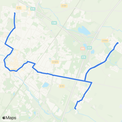 Côte&Bus Vignoles-Challanges <> Beaune map