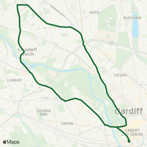 Cardiff Bus Cardiff Bus Interchange Bay 5 - Cardiff Bus Interchange Bay 5 map