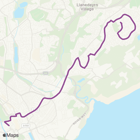 Cardiff Bus Castle Street - Heritage Inn map