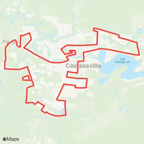 Circuit Brome-Yamaska Cowansville map
