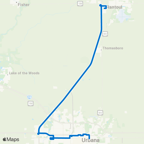 C-CARTS Rantoul Connector map