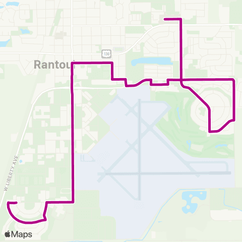 C-CARTS Eagle Express - South map