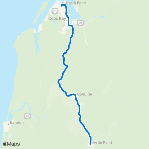 CCATD Timber Express map
