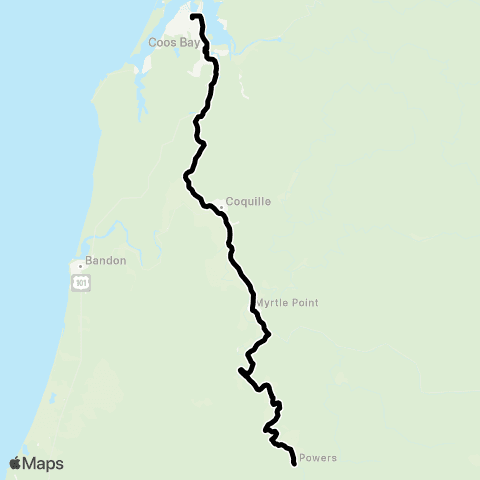 CCATD Powers Intercity Connection map