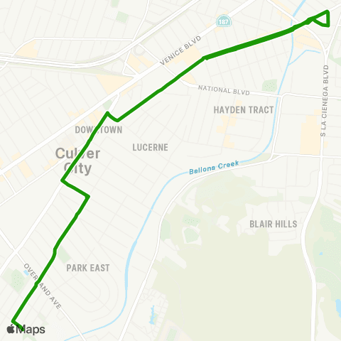 Culver CityBus Arts District / Clarksdale map