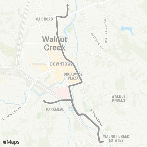County Connection Creekside / WCI map