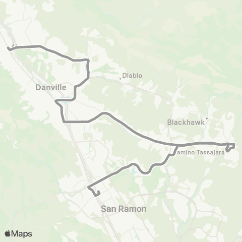 County Connection Monte Vista High / Annabel map