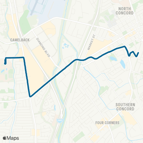 County Connection DVC / Concord BART map