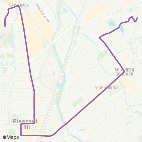County Connection Concord BART / DVC map
