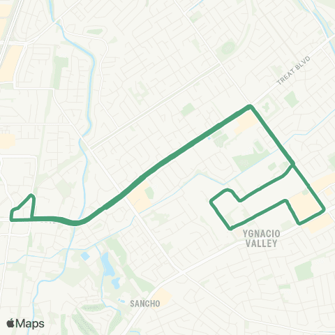 County Connection Pleasant Hill BART / Shadelands map