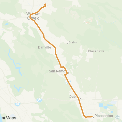 County Connection Pleasanton ACE / Mitchell Dr map