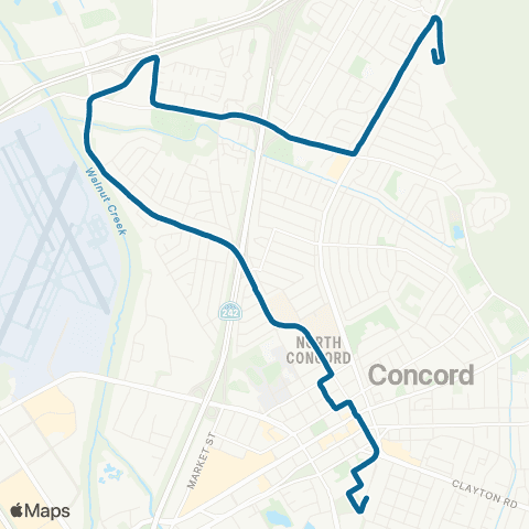 County Connection Concord BART / North Concord BART map