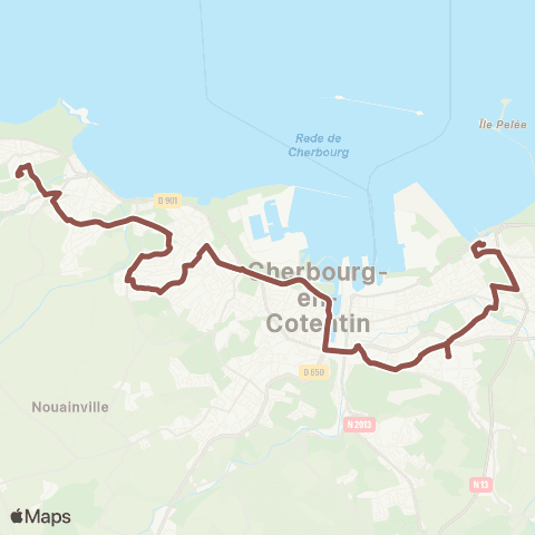 Cap Cotentin Querqueville Mairie - Flamands map