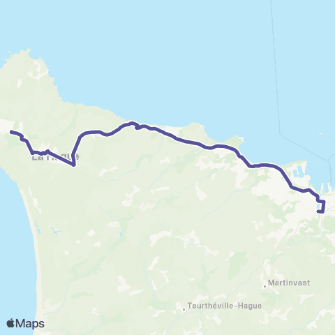 Cap Cotentin Cherbourg en Cotentin - la Hague map