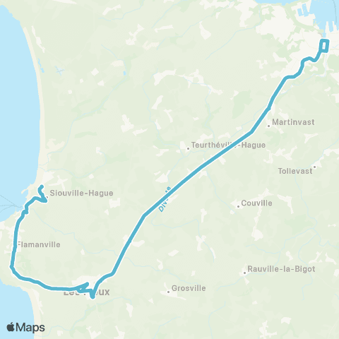 Cap Cotentin Cherbourg en Cotentin - Siouville / Flamanville map