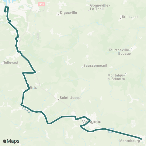 Cap Cotentin Cherbourg en Cotentin - Montebourg map