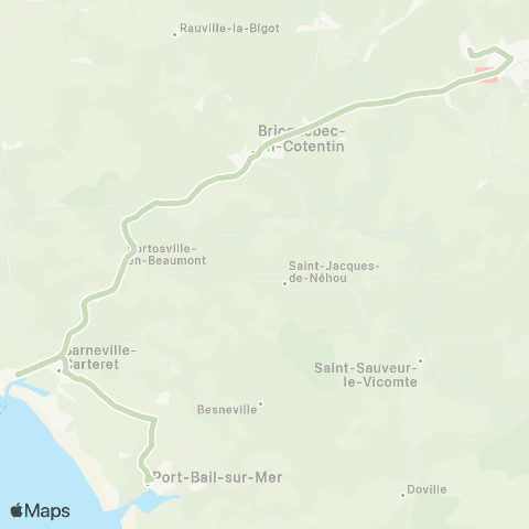 Cap Cotentin Valognes - Portbail sur Mer map