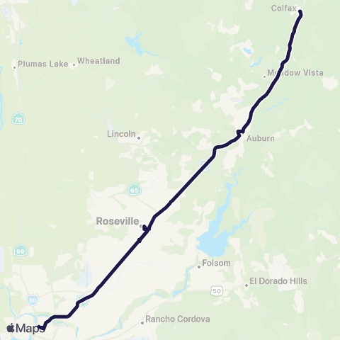 Capitol Corridor Capitol Corridor Auburn Shuttle map