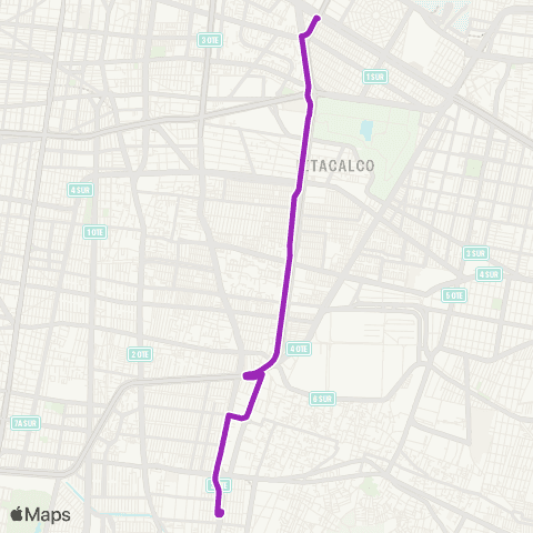 Corredores Concesionados Av. 5 Ermita - Metro Aeropuerto map