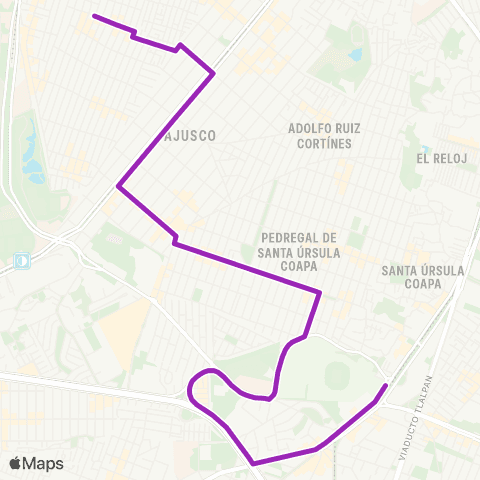 Corredores Concesionados Estadio Azteca - Santo Domingo map