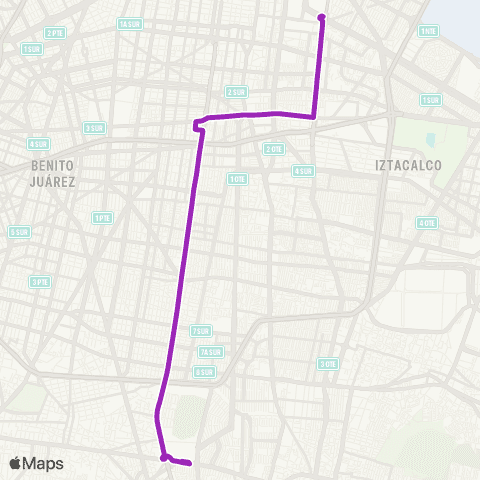 Corredores Concesionados San Lázaro-Taxqueña map