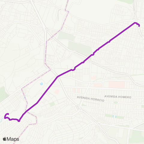 Corredores Concesionados CETRAM Tacuba - ESIA map