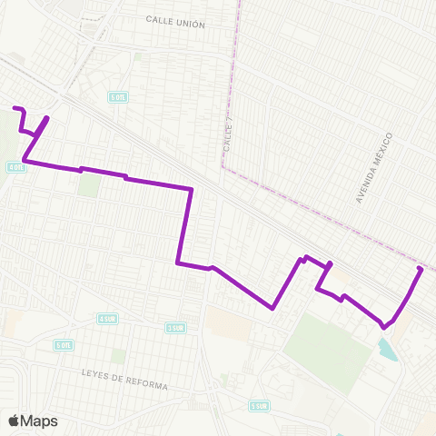 Corredores Concesionados Metro Puebla por Sur 8 - La Valenciana map