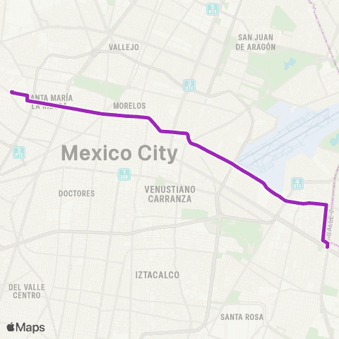 Corredores Concesionados Metro Normal - Canal de San Juan map