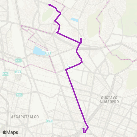 Corredores Concesionados Guadalupe Chalma Puerto - Metro La Raza map