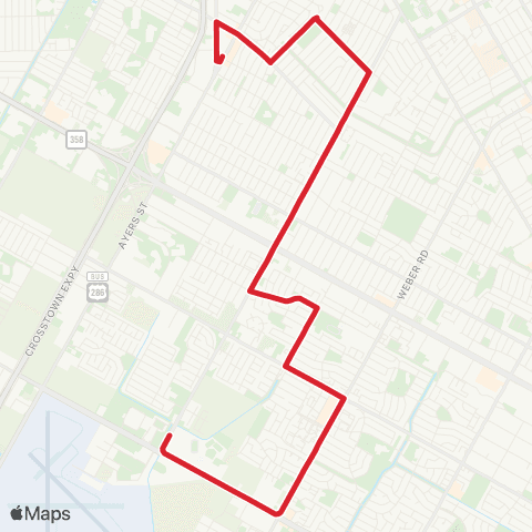 CCRTA Kostoryz / Carroll High School map