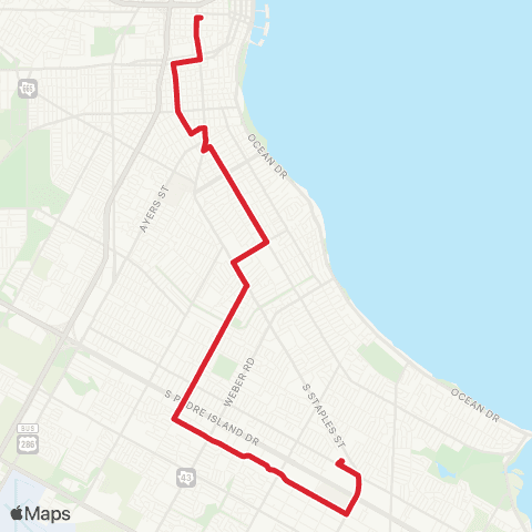 CCRTA Carroll / Southside map