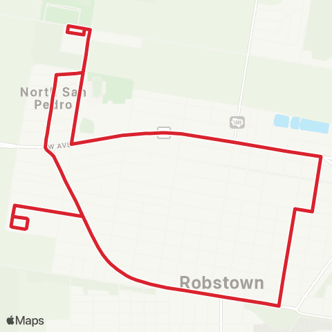 CCRTA Robstown North map