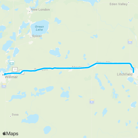 Central Community Transit Highway 12 map