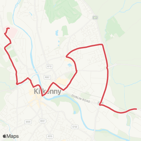 City Direct Cillín Hill - Saint Luke's Hospital map
