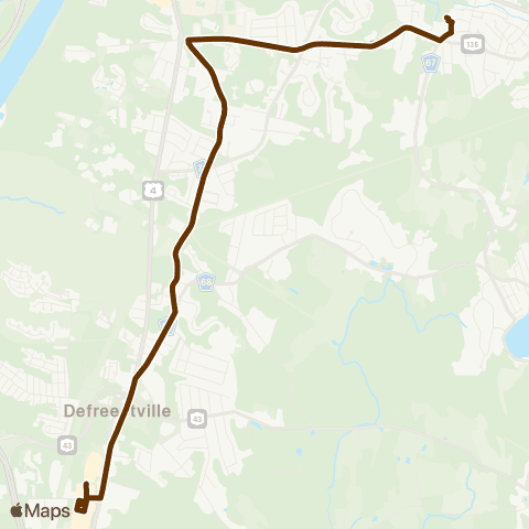 CDTA North Greenbush Shopping Bus map
