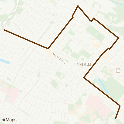 CDTA Delaware Shuttle map