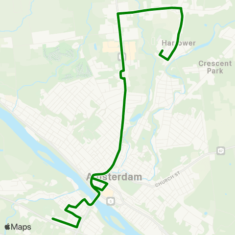 CDTA S. Amsterdam & Route 30 map