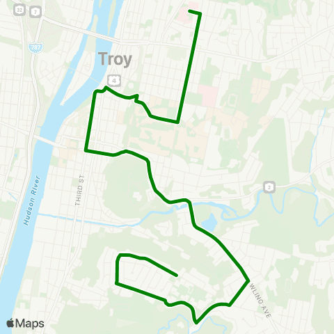 CDTA Griswold Heights - St. Mary's Hospital map