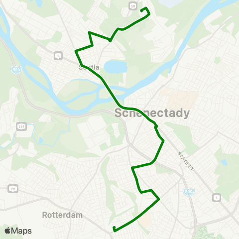 CDTA Scotia-Mt.Pleasant map