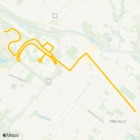 CDTA Harriman Campus - Patroon Creek map