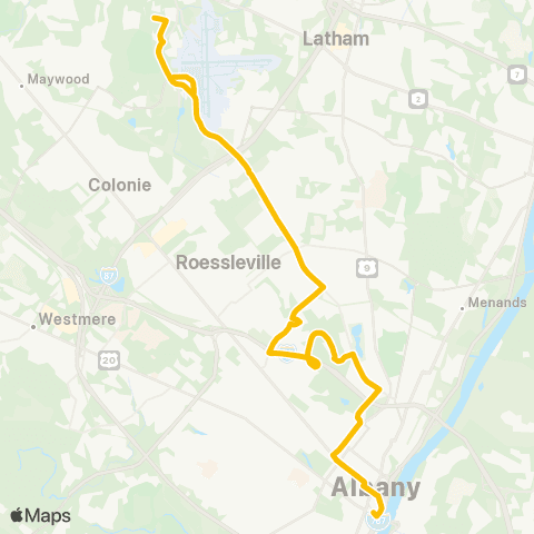 CDTA Corporate Woods - Airport map