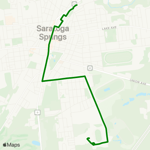 CDTA Saratoga Summer Trolley map