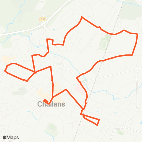 Chall'en Bus Les Trois Monts map