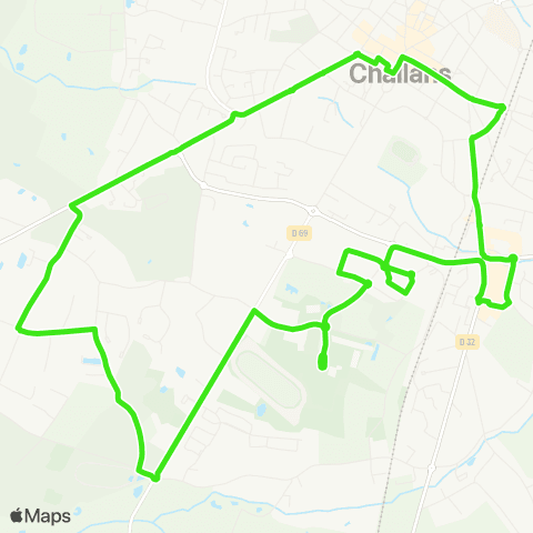 Chall'en Bus La Verie map