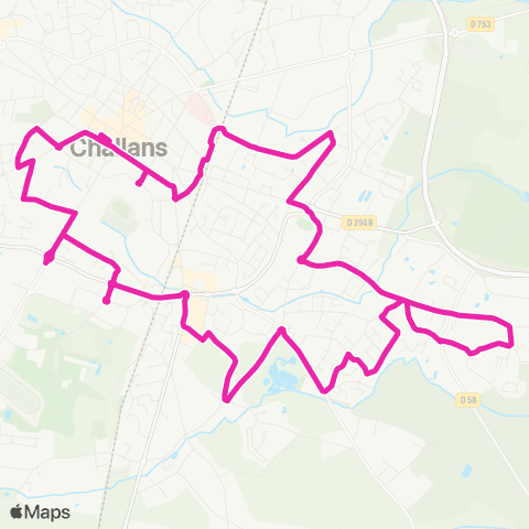 Chall'en Bus La Bloire map