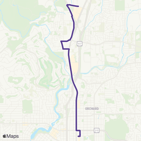 Cascades East Transit North 3rd Street map